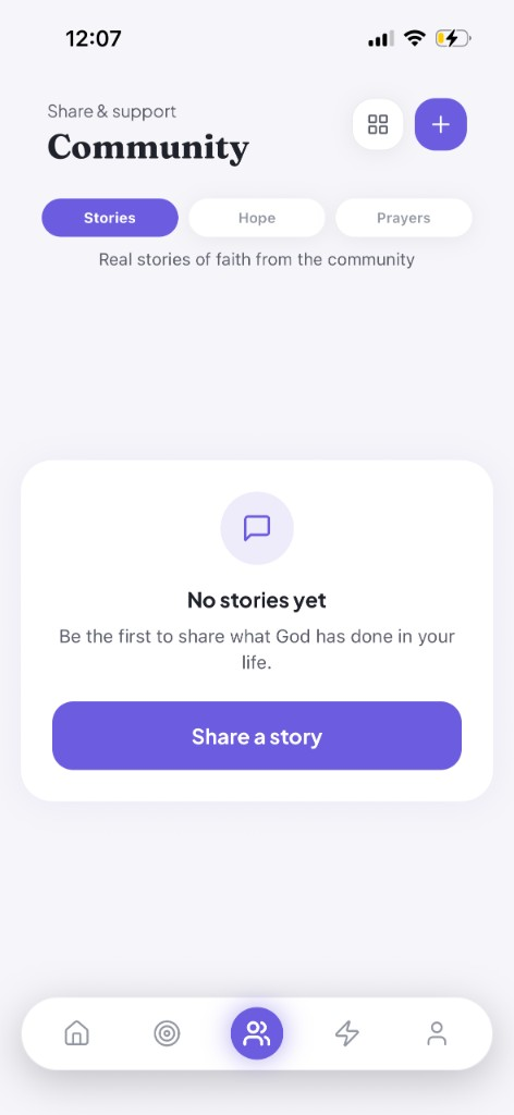 Sent community screen